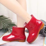 รองเท้าบูทสั้นกันฝน รองเท้ากันลื่นกันน้ำ รองเท้าบูทกันน้ำ รองเท้าแฟชั่น รองเท้าผู้หญิงFL-902