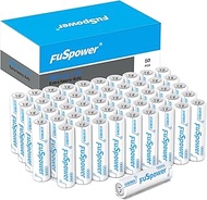 Double A Batteries AA Size Heavy Duty Batteries Pack 50 1.5V AA Battery for Clock, Remote Controls, 