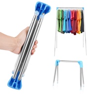 Portable Travel Garment Rack 13-28inch Retractable Clothes Drying Rack Collapsible Floor Stand Cloth