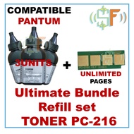 Compatible refill toner set NT-C216B PC216 PC216B PC-216 PC216L 216 for P2506 P2506W M6506 M6506N M6