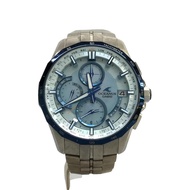 CASIO Wrist Watch Oceanus Silver Blue Men's Solar Stainless Analog Direct from Japan Secondhand