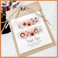 [WY2] Cute Red Kitty Cat Press-on Nails Removable Fake Nails [MY]