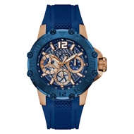 Guess Multifunction Blue Silicone Strap Men Watch GW0640G3