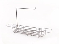 304不鏽鋼 伸縮式不鏽鋼水槽籃　菜瓜布架 抹布架 廚房收納置物架