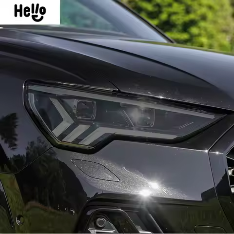 For Audi Q2 Q3 F3 8U Q5 Q7 4M Q8 SQ2 SQ5 SQ8 RSQ3 RSQ8 Accessories Car Headlight Tint Smoked Black P