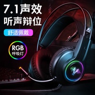 Wolf Hunter H2 RGB Game Headset Headset Desktop Computer Wired Game Headset Gaming Headset
