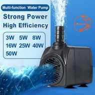 3/5/16/25/40/50W Ultra-Quiet Aquarium Submersible Water Pump Filter Fish Pond Aquarium Water Pump