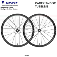 ล้อจักรยานเสือหมอบคาร์บอน GIANT Cadex Disc หน้า+หลัง 36มม.42มม.