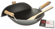 Joyce Chen 21-9971 Classic Series 4-Piece Carbon-Steel Nonstick Wok Set