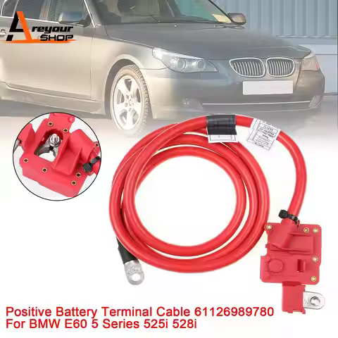 Areyourshop Positive Battery Terminal Cable 61126989780 for BMW E60 5 Series 525i 528i