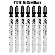 5pcs Bilah Gergaji Jig Saw Logam Kayu Pelbagai Jenis T101B Alat Kuasa Pertukangan Kayu HSS
