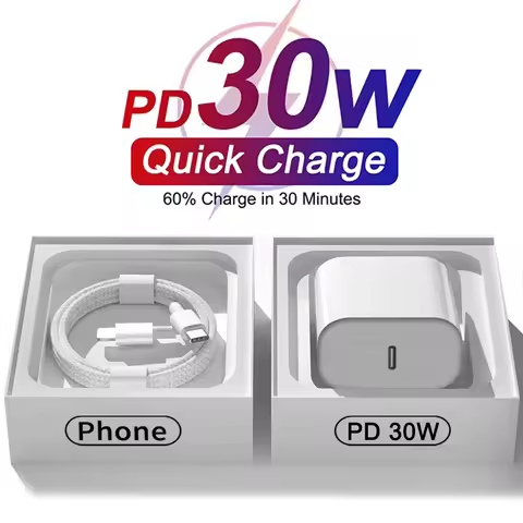 For Apple PD 30W USB Type C Charger For iPhone 15 13 12 11 14 16 Pro Max Plus XR X iPad Fast Charger