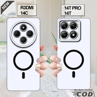 XIAOMI REDMI 14C case - XIAOMI 14T case - XIAOMI 14T PRO case _Black clear elastic silicone casing