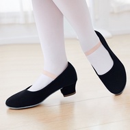 Women Classical Dance Shoes Character Shoes Girl  Modern Dance Training Dancing Shoes High Heel Practise Shoes