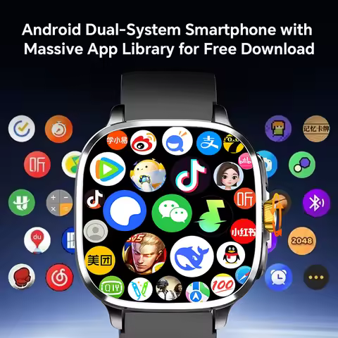 S99 Smartwatch 2.4inch Larger Amoled Screen Android 13.0 5G LTE Smart Watch With 190° Rotating Camer