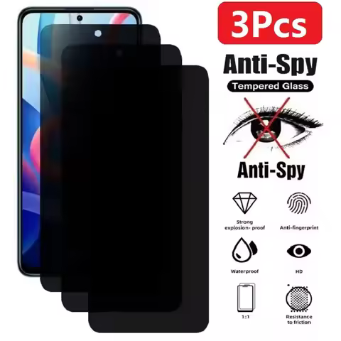 3Pcs Privacy Temepered Glass Screen Protector For Samsung Galaxy A51 A54 A55 A70 A70S A71 A72 A73 4G