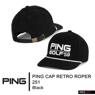 PING CAP RETRO ROPER 251 PING CAP MEN หมวกกอล์ฟ หมวกกีฬาผู้ชาย
