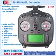 Flysky FS-ST8 2.4G 8CH/10CH ANT RGB Radio Transmitter w/ FS-SR8/FS-SR8A for RC Car Plane