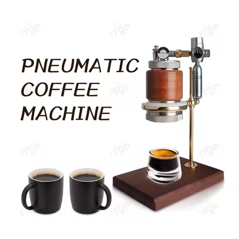 ITOP 42MM Pneumatic Espresso Coffee Machine Stainless Steel Portable Espresso Maker with Cup for Hom