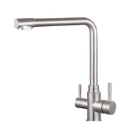 Sink faucet, 3-way kitchen faucet, 304 stainless steel