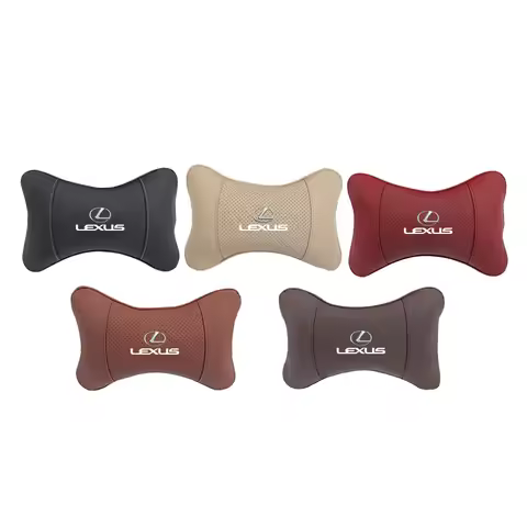 For Lexus GS IS LS500h ES260 ES300h RX350h NX260 UX260 LM Car Seat Neck Pillow Leather Headrest Auto