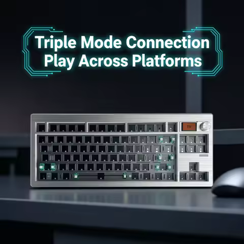 GMK87 Mechanical Keyboard KIT With Display Screen RGB Backlit Gasket Structure Gaming Hot Swap Keybo