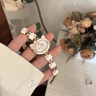 watch women dainty watch Kitty kitty Cat Watch Chain Style Girlfriend Accessories Watch Cute kt Cat 
