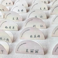 Customized Seat Card Name Tag Real Shot Customized ins Special-Shaped Table Card Name Card Name Card