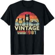 1981 Birthday Vintage T-Shirt Retro Vintage Tee Gift Unisex T-Shirt