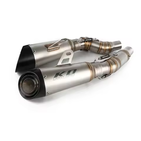 Z1000SX 2010-2019 Z1000 2010-2021 Exhaust Pipe Motorcycle Left Right Mid Tube Slip On 51mm Muffler E