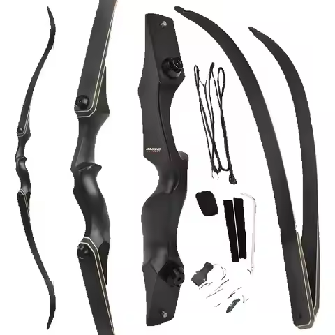 60 Inch Archery Takedown Recurve Bow F171A for Adults/Youth 30-60Lbs American Hunting Bow Magnesium 
