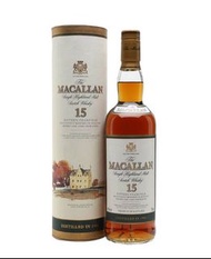 單一麥芽威士忌大量回收 MACALLAN麥卡倫15年 1984 (圓瓶舊版)