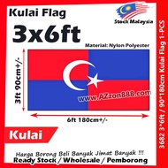 Kulai Flag Bendera Daerah Johor #90*180cm #3*6ft #Kulai #Flag #Nylon #Polyester #3682