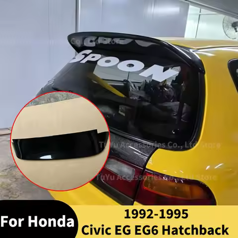 Rear Roof Lip Spoiler for Honda Civic EG EG6 Hatchback 1992-1995 Spoon Style Rear Trunk Lid Diffuser