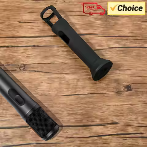 Silicone Case Anti-Rolling Microphone Stand Microphone Case for JBL PartyBox Wireless Microphone