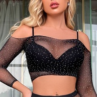 Mesh Shirt Sexy Fishnet Set Coyote Songkran Model T1015