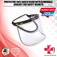 Protective Face Shield Visor With Removable Bracket For Safety Helmets