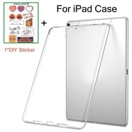 Slim Clear Soft iPad Case for iPad Mini 6 ipad 9.7 10.2 Flexible TPU Back Cover for iPad 5th 6th Air4 Air5 10.9
