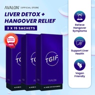 [Bundle of 3] AVALON TGIF 15s | Hangover Relief + Liver Detox | Anti Hangover | 缓解宿醉 + 肝脏排毒