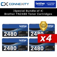 [Special Bundle Of 4] Brother TN2480 Toner Cartridges TN-2480 TN2480 Brother Toner For L2550dw L2535