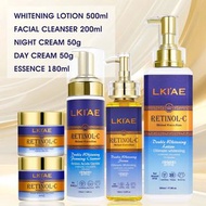 LKIAE Advanced Retinol Double Whitening Skin Care Set, Deeply Moisturizing, Clean Skin, Reduce Wrink