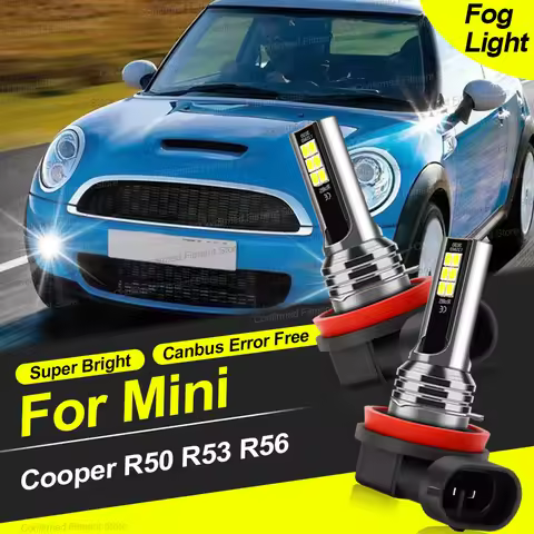 2Pcs LED Car Front Fog Lights 20000LM 6000K Super Bright Bulb H11 Canbus Error Free Car Lamp Fit For