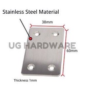STAINLESS STEEL SHELF BRACKET S/S FLAT BRACKET SHELF CORNER BRACE ANGLE BRACKET STRAIGHT FLAT BAR