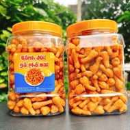 Square jar-500gr spicy chicken drumstick snack