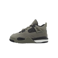 Nike Children's Shoes Jordan 4 Retro OG TD Children's Toddler Shoes Gray Parent-Child Shoes [ACS] IB