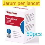 1 KOTAK 50 pcs Jarum Pen Lancet Untuk Mesin Kencing Manis