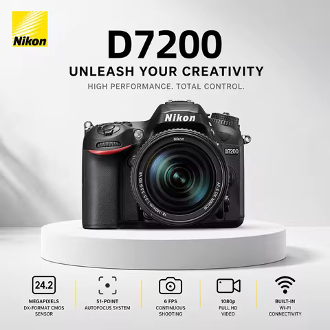 Nikon D7200 DSLR Camera 24 Megapixel APS-C Frame SLR Digital Camera