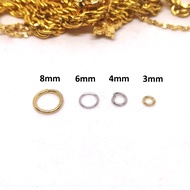 Price/144pcs, Round Ring O Ring 3mm 4mm 6mm Jump Ring Connector O Ring Connector Accessories