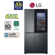 LG 655L Side by Side Fridge GC-V257CQFW Inverter Refrigerator