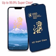 ESD 99.9% UHD Clear 9H Full Glue Cover Anti Dust Premium for iPhone 15 14 13 12 11 Pro XR Xs Max Plu